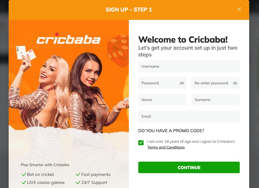 Cric Baba Registration