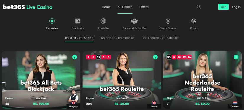 bet365 live casino