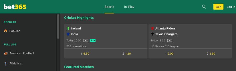 bet365 sport