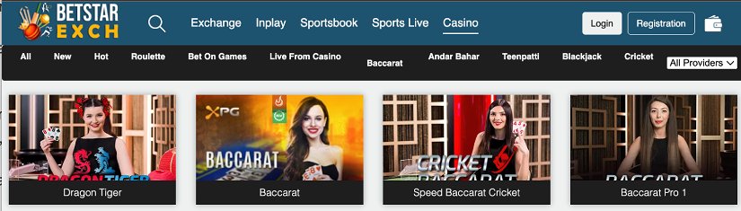 betstarexch live casino