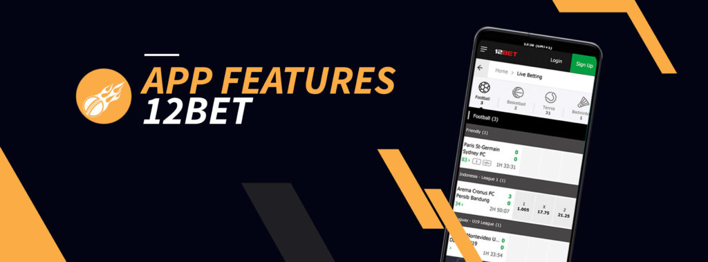 12bet app features